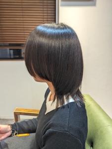 イメチェン似合わせカットシンプルストレートウルフカット立川 - newi saLyu 立川掲載