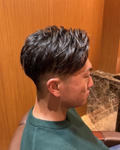 メンズカット　ハードパート　アップバング　 - ヘアーモードキクチ 銀座店掲載