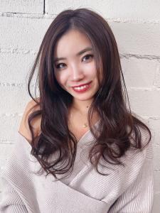 髪質改善　ウェーブヘア　顔周りレイヤー　ダークブラウン - atelier mim掲載