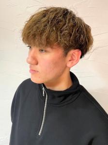 ツーブロック　マッシュ　ツイストスパイラル　スペインカール - THIS IS BARBER 2nd掲載