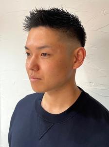 ベリーショート　フェードカット　ショートレイヤー　黒髪 - THIS IS BARBER 2nd掲載