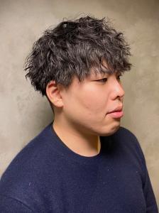 ツーブロック　マッシュ　ツイストスパイラル　メンズパーマ - 完全個室 THIS IS BARBER 3rd掲載