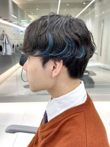 ブルーインナーカラー - ar+ hair salon 新宿三丁目店掲載