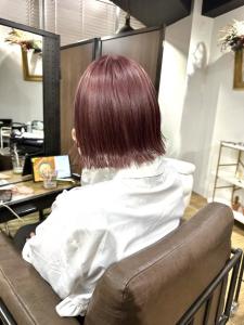 フルバング レッドブラウン 似合わせカット カルマパーマ - ARCANA 明治神宮前 表参道 原宿掲載
