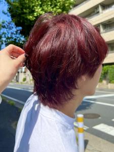 くびれレイヤーグレーベージュカラー短めバング大人ヘア - Hair art chiffon 川口店掲載