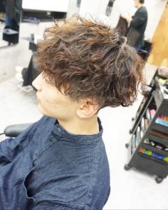 メンズ無造作パーマスタイル - hair teria ryu 大塚掲載