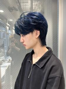 センターパートウルフ×デニムカラー - NYNY 三宮駅前店掲載
