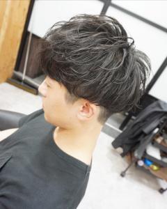 メンズ無造作パーマスタイル - hair teria ryu 大塚掲載