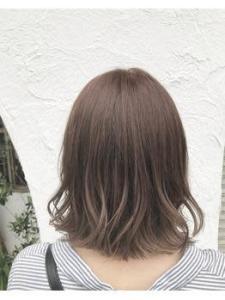 ハイライト×グレージュカラー×外ハネボブ - 半個室型美容室 Sourire 和白店掲載