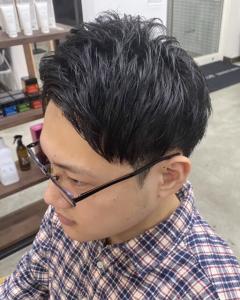 ビジネスショート?アップバングスタイル【楽天】 - メンズサロンRudus 新保店掲載