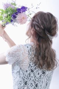 お呼ばれヘア　ハーフアップアレンジ - プランツヘアー博多掲載