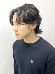 ナチュラルパーマウルフスタイル - HIRO GINZA BARBER SHOP 川崎掲載