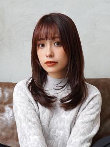 【La fith】カシスブラウン×レイヤーカット - La fith hair lino 三宮店掲載