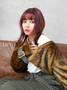 【La fith】レッドカシス×オシャレウルフ - La fith hair lino 三宮店掲載
