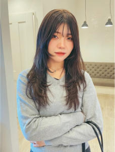 韓国ヘアー顔周りレイヤーおくれ毛前髪万代新潟 - LIMLESS【リムレス】掲載