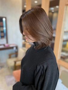 【MICHI 富田店　古作蓮】レイヤーカット　艶感　ベージュ - HAIR MAKE MICHI 富田店掲載