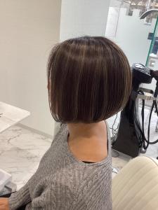 ショートボブ　ハイライト - HEARTS hair's五日市店掲載