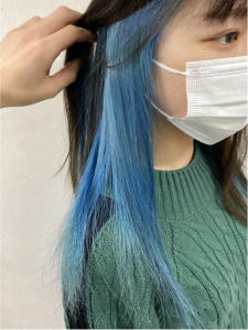 20代30代40代インナーカラーアイスブルー【上野】 - agir hair 上野店掲載
