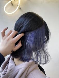 20代30代イヤリングカラーブルーパープル耳掛け【上野】 - agir hair 上野店掲載