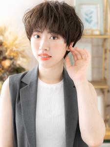 ショートマッシュボブパーマヘルシースタイルグレージュアッシュ - COVER HAIR bliss 戸田公園西口店掲載