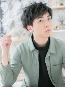 ランダムパーマ黒髪グランマッシュショート　ネイビーブラック - mod's hair 越谷西口店【モッズヘア】掲載