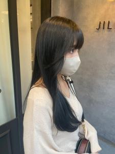 大人レイヤー韓国くびれヘア波巻きウェーブアッシュブラック立川 - N° jillva 立川掲載