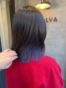 インナーブルー韓国くびれヘア似合わせカットハッシュカット立川 - N° jillva 立川掲載