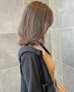 レイヤーカット×マットベージュ - 半個室型美容室 Sourire 和白店掲載