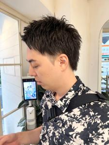 ツーブロックメンズビジネスショートアップバング30代40代下 - CHAINON掲載