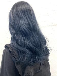 20代30代大人ネイビーブルーダブルカラー透明感【上野】 - agir hair 上野店掲載