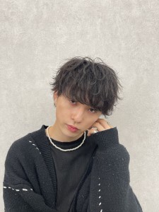 波巻きスパイラルパーマツイストスパイラルパーマメンズマッシュ - メンズサロンPORT浦和 ツイストスパイラル/波巻き/ブリーチ掲載