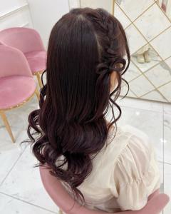 ラベンダーブラウン×ガーリーヘアメ♪aika