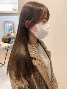 髪質改善　ストレート　透明感カラー　ツヤ髪　グレージュ - canoe 博多ミスト店掲載