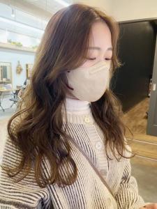 韓国風 ヨシンモリ グレージュ　大人かわいい　レイヤーカット - canoe 博多ミスト店掲載