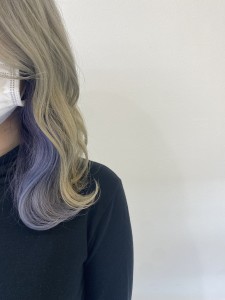 トリプルカラー/ホワイトグレージュ×ブルーバイオレット - appri by Rien 浦和2号店掲載
