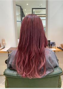 ダブルカラーでピンクカラーに☆ - 半個室 rire hair 千早店掲載
