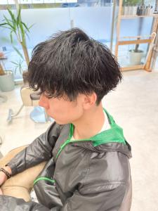 波巻きパーマメンズツイストスパイラルパーマツーブロック - unique x KENJE 町田掲載