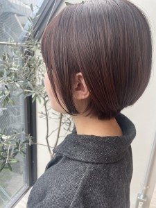 丸みショートボブ - Lei hair ＆ relax掲載