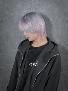 ホワイトカラー×ブリーチ×マッシュウルフ×シルバーカラー - owl 心斎橋掲載