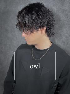 センターパート×波巻き×ツイストスパイラル×ウルフカット - owl 心斎橋掲載
