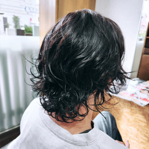 メンズロング パーマ - Hair Design Soleil fils店掲載