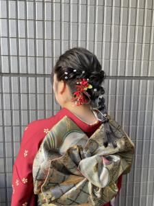 編み下ろしアレンジ/成人式ヘアアレンジ/振袖アレンジ/横浜 - FACE。石川町掲載