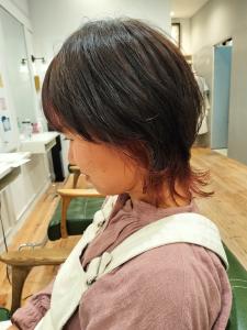 マッシュウルフ?インナーカラー - odd-jobs KUM hair & make掲載