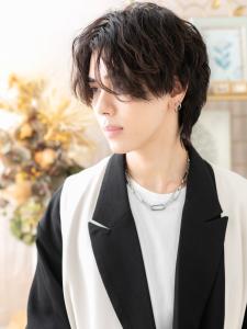 前髪パーマセンターパート無造作束感ショート　オーガニックカラ - COVER HAIR bliss 上尾西口店掲載