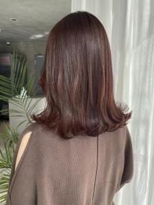 【MICHI 富田店　古作蓮】外ハネ　ブラウンカラー　艶感 - HAIR MAKE MICHI 富田店掲載