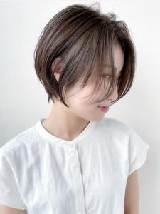 【MICHI 富田店　古作蓮】丸みショート　透明感　アッシュ - HAIR MAKE MICHI 富田店掲載