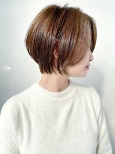 【MICHI 富田店　古作蓮】ベージュ　艶感　大人ショート - HAIR MAKE MICHI 富田店掲載