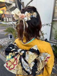 ハーフアップ　和装ヘアアレンジ　巻き髪アレンジ - NAKAO COIFFURE掲載