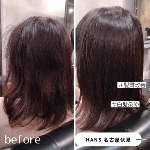 美髪へ導く【 髪質改善 サロン】白髪染めにも対応◎美髪カラー - HANS 名古屋 伏見掲載