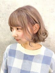 ミルクティーピンク  / 外国人風カール - tetote 六甲道店 Aujua灘/東灘エリア認定サロン掲載